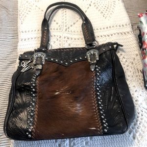 American west genuine leather purse